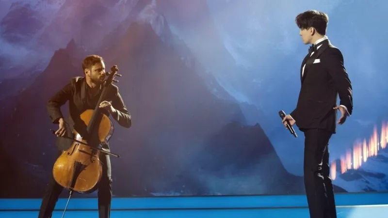 Димаш Кудайберген выступил в дуэте с хорватским музыкантом