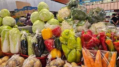 Зеленый базар, рынок, продукты питания, овощи, овощной отдел, цены на овощи, стоимость овощей, сурет - Zakon.kz жаңалық 22.01.2026 09:13