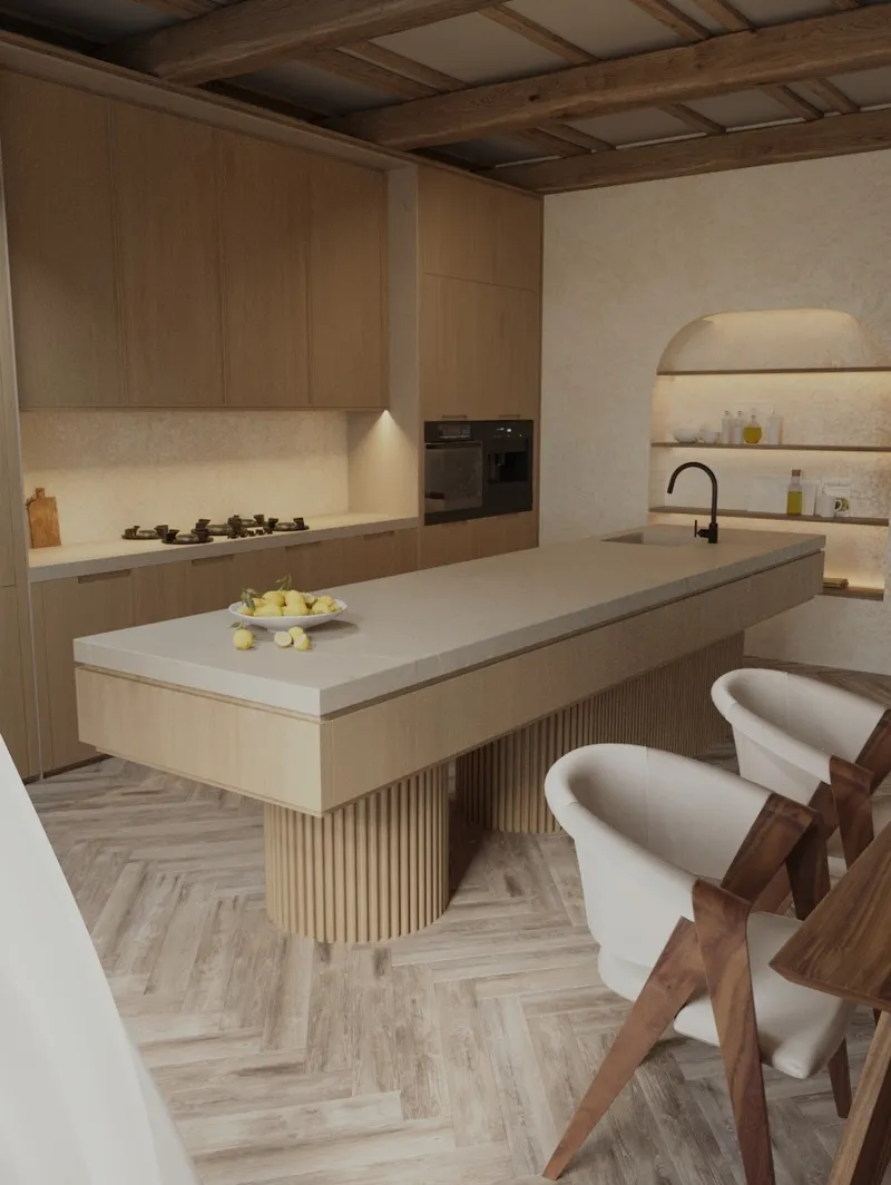 3D дизайн кухни без зон, фото - Новости Zakon.kz от 20.05.2025 12:57