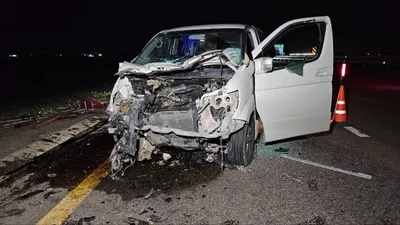 разбитая в ДТП машина , фото - Новости Zakon.kz от 26.05.2025 13:48