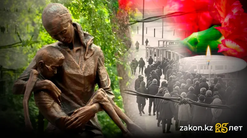 Дань памяти жертвам политических репрессий и голода отдают в Казахстане