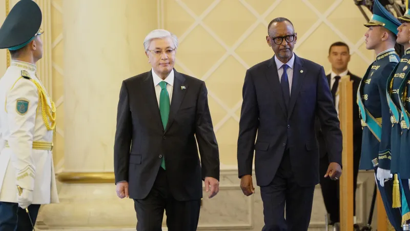 Президент Руанды Поль Кагаме прибыл в Акорду – фоторепортаж