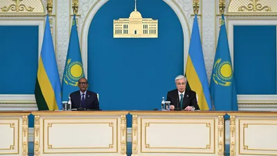Президенты Казахстана и Руанды, визит, итоги, фото - Новости Zakon.kz от 28.05.2025 13:35