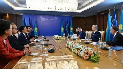 Цюй Дунъюем, Касым-Жомарт Токаев, Астана, форум, фото - Новости Zakon.kz от 29.05.2025 18:34