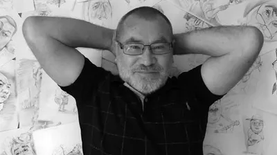 Казахстанский художник-карикатурист, график Ибрагим Кубеков, фото - Новости Zakon.kz от 03.06.2025 14:44