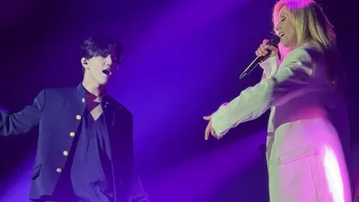 певцы Димаш Кудайберген и Лара Фабиан, фото - Новости Zakon.kz от 04.06.2025 13:11