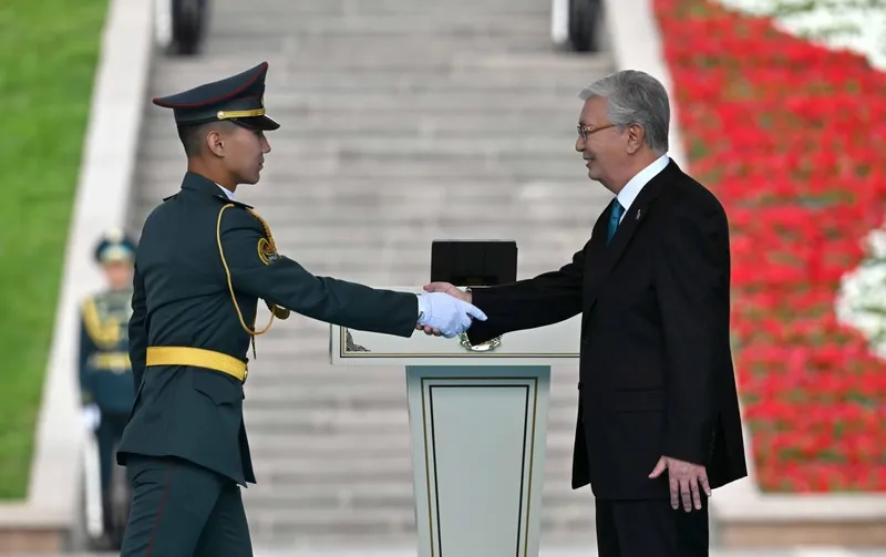 президент Казахстана на мероприятии в честь Дня госсимволов, фото - Новости Zakon.kz от 04.06.2025 11:50