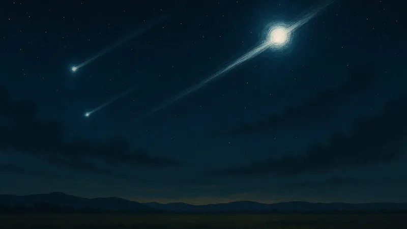 Загадка ночи: светящиеся трассы в небе и земное объяснение