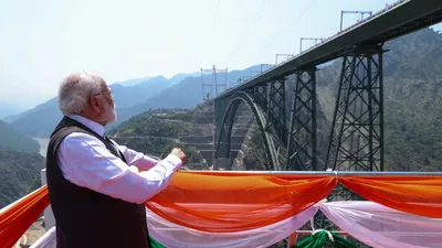 мост, Индия, премьер-министр Индии Нарендера Моди, фото - Новости Zakon.kz от 07.06.2025 12:00