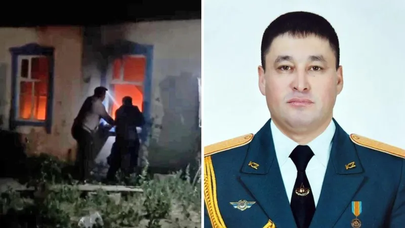 Военнослужащий спас женщину из пылающего дома в Семее