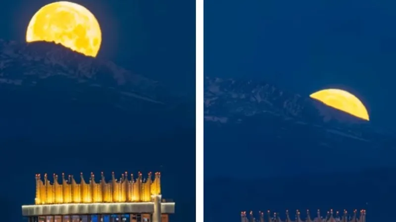 Красивее салютов и шоу дронов: видео Луны над горами Алматы обсуждает Казнет