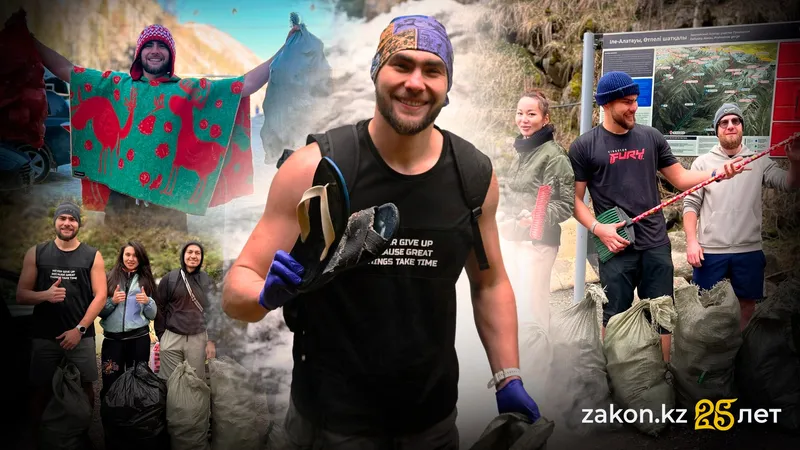 Хранитель Алма-Арасана: алматинец каждую неделю собирает мусор в горах близ Алматы