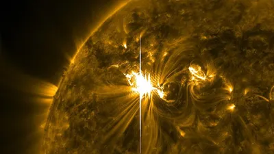 вспышка на Солнце, фото - Новости Zakon.kz от 13.06.2025 09:42