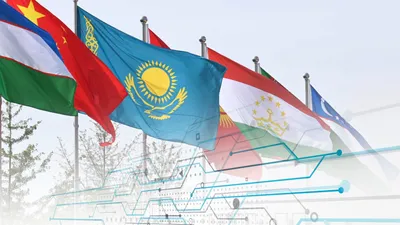 Флаги стран ЦА и Китая, фото - Новости Zakon.kz от 17.06.2025 17:20