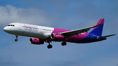 Самолет авиакомпании Wizz Air, фото - Новости Zakon.kz от 19.06.2025 18:05