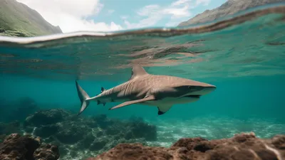 акула нападает на людей, фото - Новости Zakon.kz от 23.06.2025 19:27