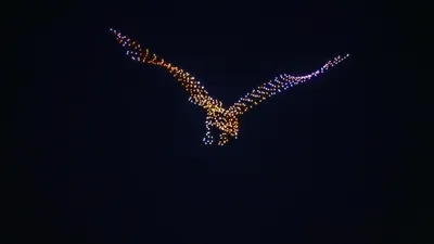 шоу дронов в Астане, фото - Новости Zakon.kz от 24.06.2025 09:37