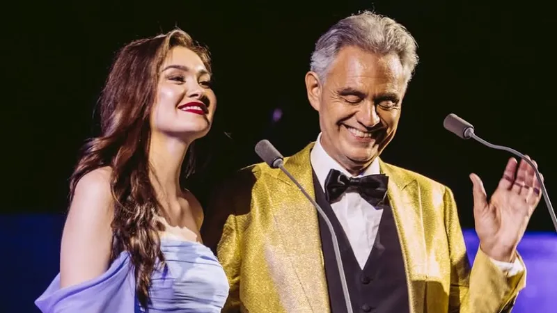 Казахстанская оперная певица спела на сцене с Андреа Бочелли