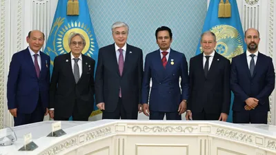 Токаев встретился с представителями мировой нейрохирургии, фото - Новости Zakon.kz от 28.06.2025 13:53