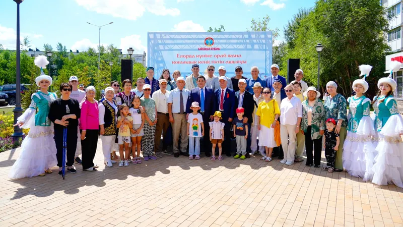 В столичном районе Байконыр на месте пустыря появился современный сквер