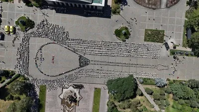 флешмоб, фото - Новости Zakon.kz от 01.07.2025 20:05