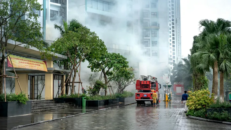 Сильный пожар пылает на популярном курорте в Турции