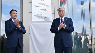 Токаев, штаб-квартира СВМДА, Астана, фото - Новости Zakon.kz от 02.07.2025 17:51