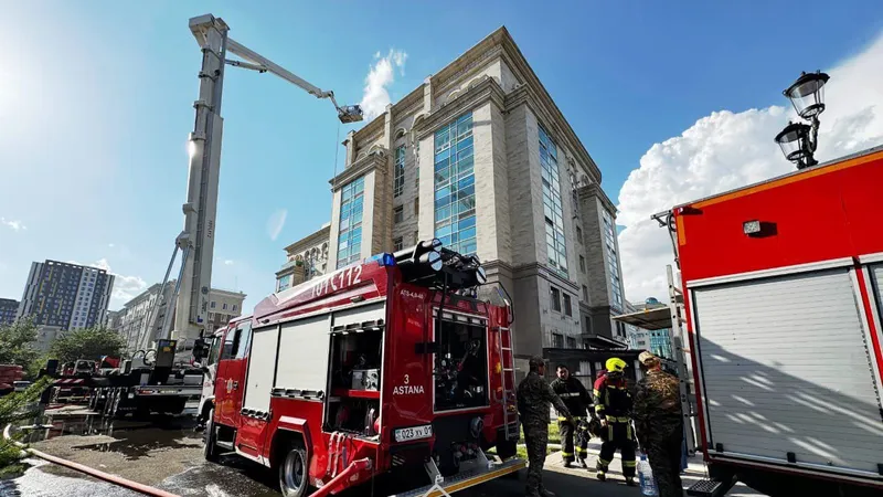 В одном из ресторанов Астаны вспыхнул пожар