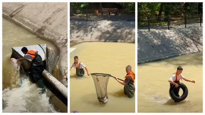 Блогера восхитили студенты, очищавшие от мусора реку в Алматы, фото - Новости Zakon.kz от 04.07.2025 22:40