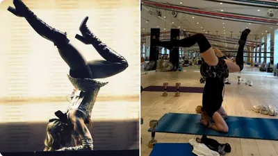 американская певица Мадонна показала свой легендарный трюк, фото - Новости Zakon.kz от 04.07.2025 13:42