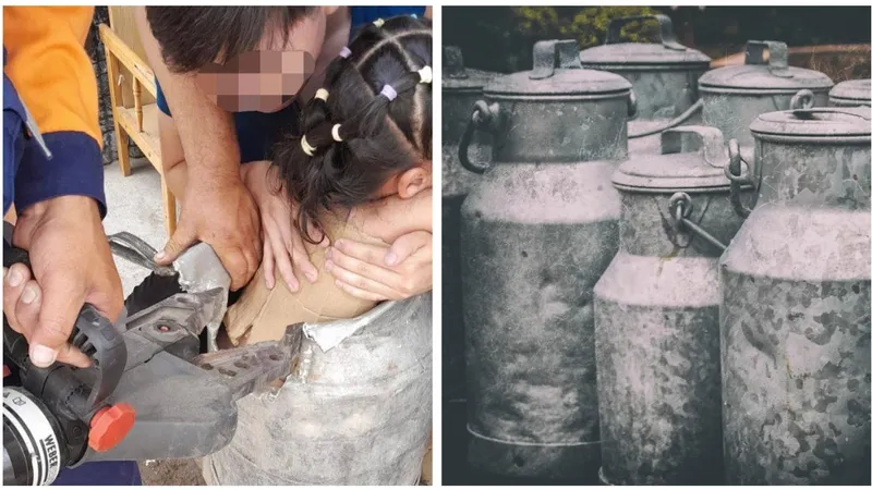 Пятилетняя девочка застряла во фляге: спасатели помогли вытащить ребенка