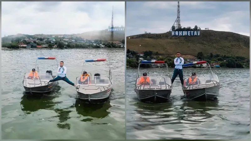 "Ван Дамм нервно курит в сторонке": казахстанский спасатель усложнил трюк со шпагатом