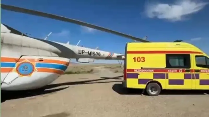 Пациентку экстренно на вертолете доставили в больницу Усть-Каменогорска
