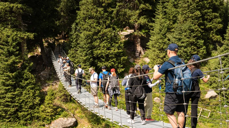 BI Group дарит Алматы благоустроенный горный маршрут и один из самых высокогорных навесных мостов Казахстана