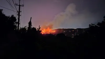 пожар в горах Алматы, фото - Новости Zakon.kz от 25.07.2025 23:51