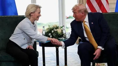 ЕС и США договорились о пошлинах в 15%, фото - Новости Zakon.kz от 28.07.2025 03:55