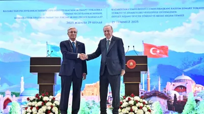 Токаев и Эрдоган, фото - Новости Zakon.kz от 30.07.2025 09:46