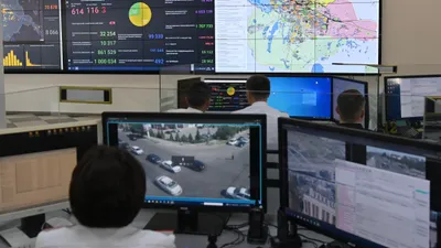 Центр оперативного управления департамента полиции, сотрудники полиции, видеонаблюдение, полиция, полицейские, ЦОУ, сурет - Zakon.kz жаңалық 19.09.2025 23:08