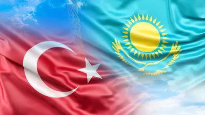 Флаги Турции и Казахстана, флаги Турции и РК, фото - Новости Zakon.kz от 28.08.2025 12:57