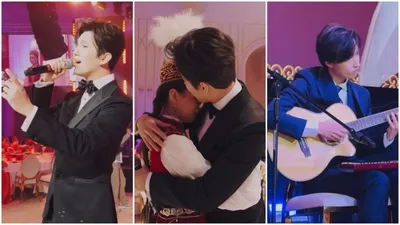 всемирно известный казахстанский исполнитель Димаш Кудайберген с сестренкой Раушан и братишкой Мансуром, фото - Новости Zakon.kz от 04.08.2025 15:09