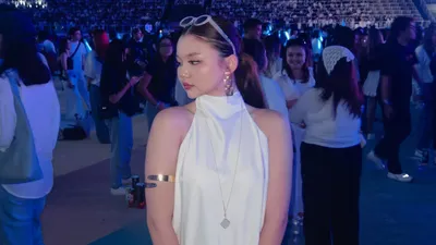 Алау, младшая дочь певца Кайрата Нуртаса и актрисы Жулдыз Абдукаримовой, фото - Новости Zakon.kz от 06.08.2025 12:02