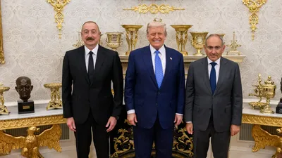 Алиев и Пашинян выдвинут Трампа на Нобелевскую премию, фото - Новости Zakon.kz от 09.08.2025 03:21