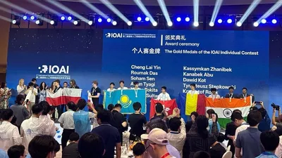 школьники, Казахстан, Китай, олимпиада, ИИ, технологии , фото - Новости Zakon.kz от 08.08.2025 17:55