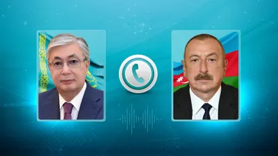 Касым-Жомарт Токаев, Ильхам Алиев, фото - Новости Zakon.kz от 10.08.2025 16:36