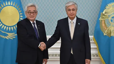 Чунгвон Чоу, Касым-Жомарт Токаев, фото - Новости Zakon.kz от 12.08.2025 12:16