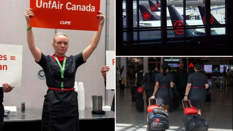 В Канаде отменили сотни рейсов из-за забастовки бортпроводников