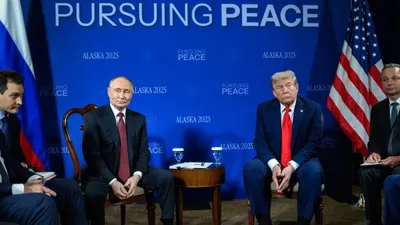 Владимир Путин и Дональд Трамп, фото - Новости Zakon.kz от 16.08.2025 03:37