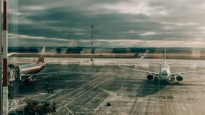 вид из окна аэропорта на самолеты, фото - Новости Zakon.kz от 19.08.2025 13:10