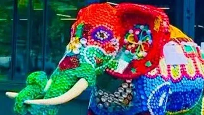 В Караганде из мусора собрали арт-объект, фото - Новости Zakon.kz от 21.08.2025 07:10