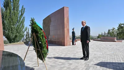 президент Казахстана Касым-Жомарт Токаев в Кыргызстане, фото - Новости Zakon.kz от 22.08.2025 10:04